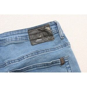 Buffalo David Bitton Adam Buckle Slim Fit Blue Stretch Denim Jeans Mens 36 x 34